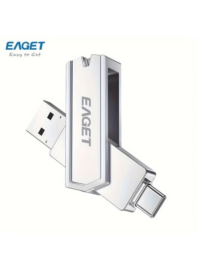 Eaget 2 في 1 USB 3.2 محرك فلاش 256 جيجابايت USB A و Type C لأجهزة Android و iPhone والكمبيوتر الشخصي - Image 5