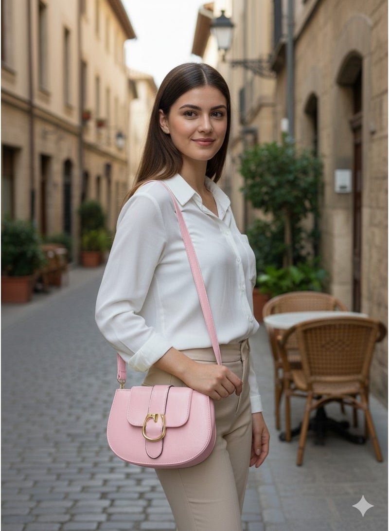 Vbranda Crossbody Bag with stylish metal buckle BA-9 - Image 3