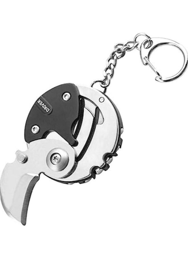 Generic - Foldable Coin Screwdriver,Multifunction Slit Screw Cutter Folding Screwdriver EDC Gadget Multi-Tool Multi-function Coin Cutter - Image 1