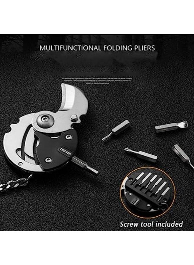 Generic - Foldable Coin Screwdriver,Multifunction Slit Screw Cutter Folding Screwdriver EDC Gadget Multi-Tool Multi-function Coin Cutter - Image 1