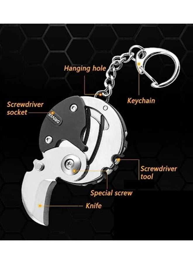 Generic - Foldable Coin Screwdriver,Multifunction Slit Screw Cutter Folding Screwdriver EDC Gadget Multi-Tool Multi-function Coin Cutter - Image 1