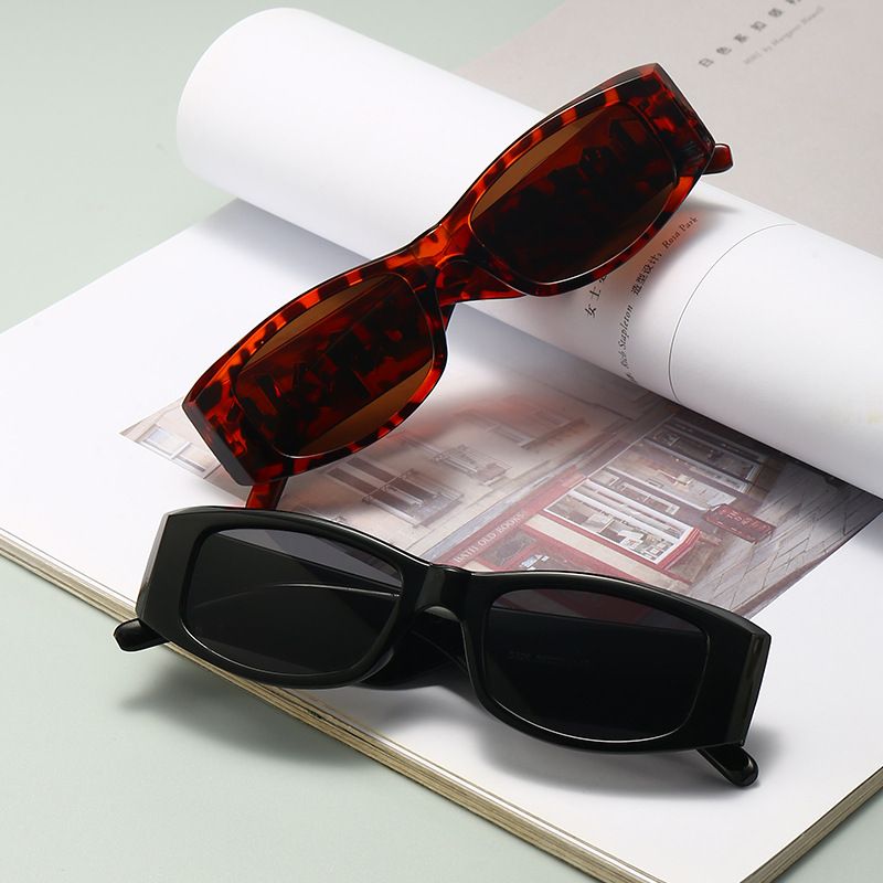 Narrow Frame Sunglasses Punk Style UV Protection For Street Shooting - Image 3