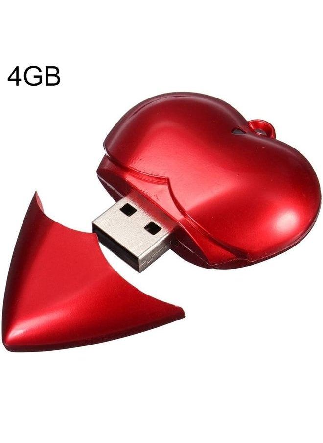 BURAQ 4GB Heart style USB Flash Disk(Red)  - Image 1