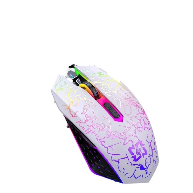 Y&D 2.4G Rechargeable Wireless Gaming Mouse - RGB Backlit Mechanical Mouse for PC Laptop Computer Gamer - Image 2