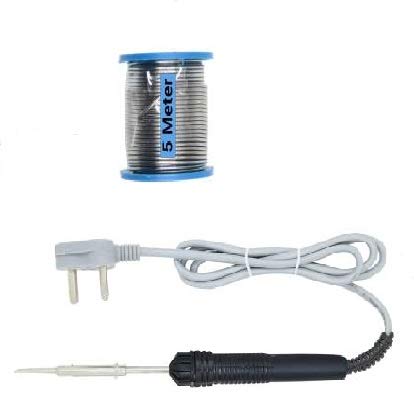 Hillgrove Electronic Repairing 2in1 Mobile Soldering Iron Equipment Tool Machine Combo Kit Set with Wire 30 W Simple (Flat Tip) - Image 1