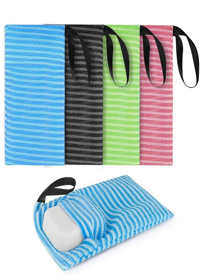 Linkidea 5 Pack Nylon Soap Bag, Portable Travel Bathing Pouch with Lanyard, Compact Mesh Bath Savers for Quick Foaming & Drying Accessories for Bars - Image 1