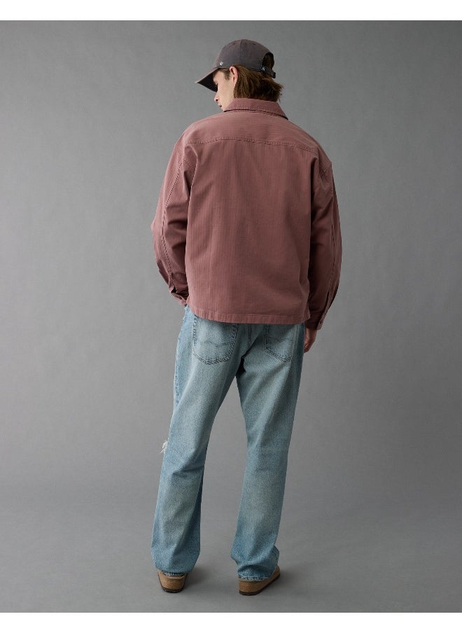 American Eagle - AE Herringbone Shirt Jacket - Image 1