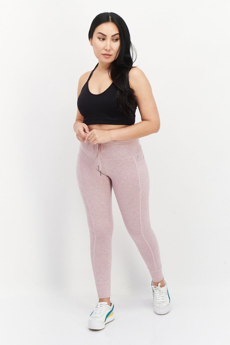 HEAD Women Sportswear Fit Training Leggings, Light Pink - Image 4