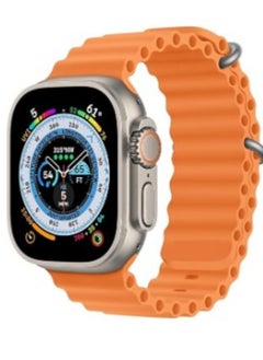 Ten Tech Silicone Band for Apple Watch 41mm 40mm 38mm, Waterproof Soft Silicone Sports Band for iWatch SE 8/7/6/5/4/3/2/1, - orange