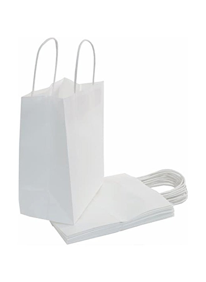 SNH Packing - SNH Packing Kraft Paper Bags with White Twisted Handles, 28x22x12 cm – Pack of 50 – Party Gift Bags for Weddings, Birthdays & Celebrations - Image 1