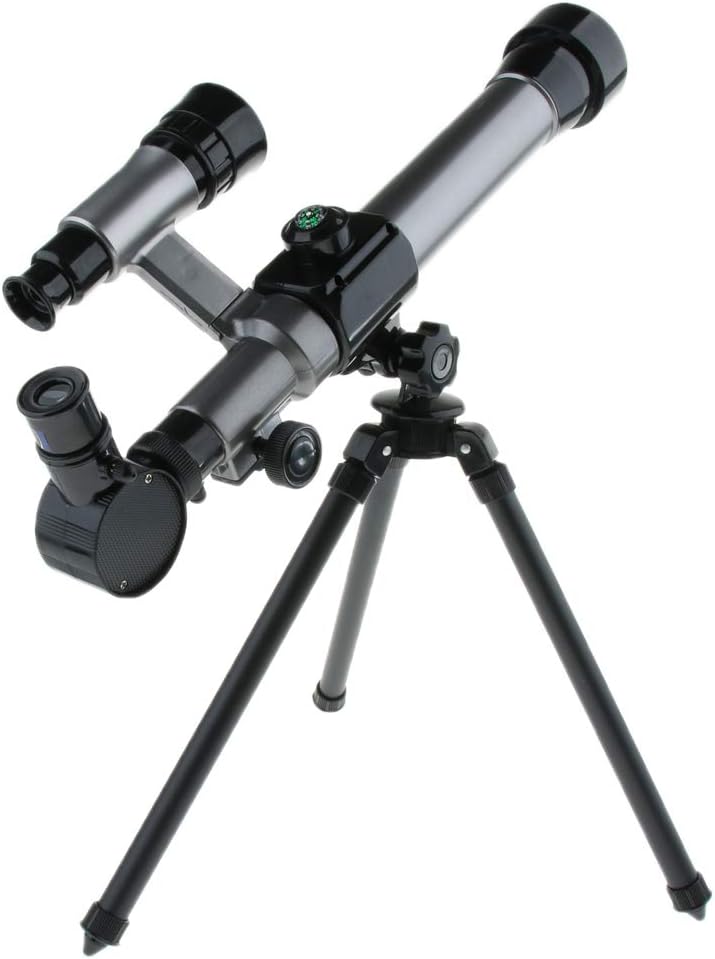 كلاراكو تلسكوب 52 مم، مع 3 عدسات عينية، وحامل ثلاثي القوائم، ومنظار بحث، تلسكوب عاكس بتكبير 20x و30x و40x للأطفال والطلاب المبتدئين في علم الفلك - Image 1