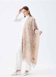 Sky cashmere Embroidered Shawl  - Image 1
