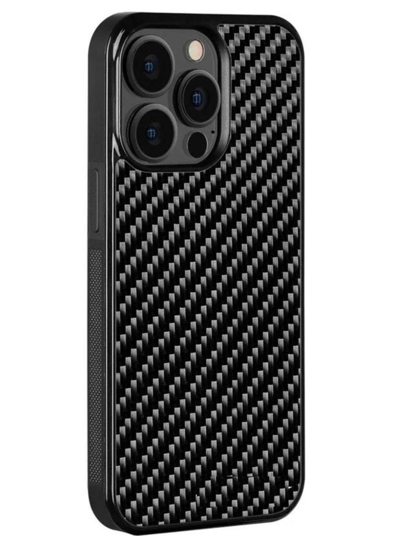 SOLARAE Luxurious Real Carbon Fiber iPhone 15 Pro Case - Lightweight, Drop Protection (iPhone 15 Pro) - Image 1