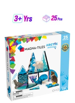 MAGNA-TILES Arctic Animals 25-piece Magnetic Construction Set, Original 3d Magnetic Building Tiles, For Kids Ages 3+  - Image 1