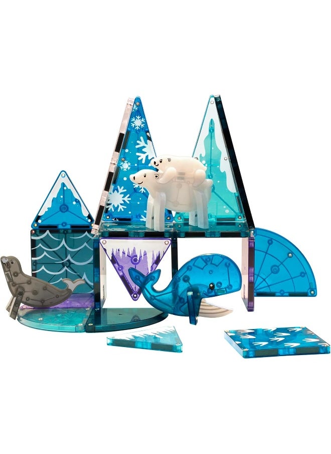 MAGNA-TILES Magna TilesÂ® Arctic Animals 25 Piece Set, Clear Colors  - Image 5