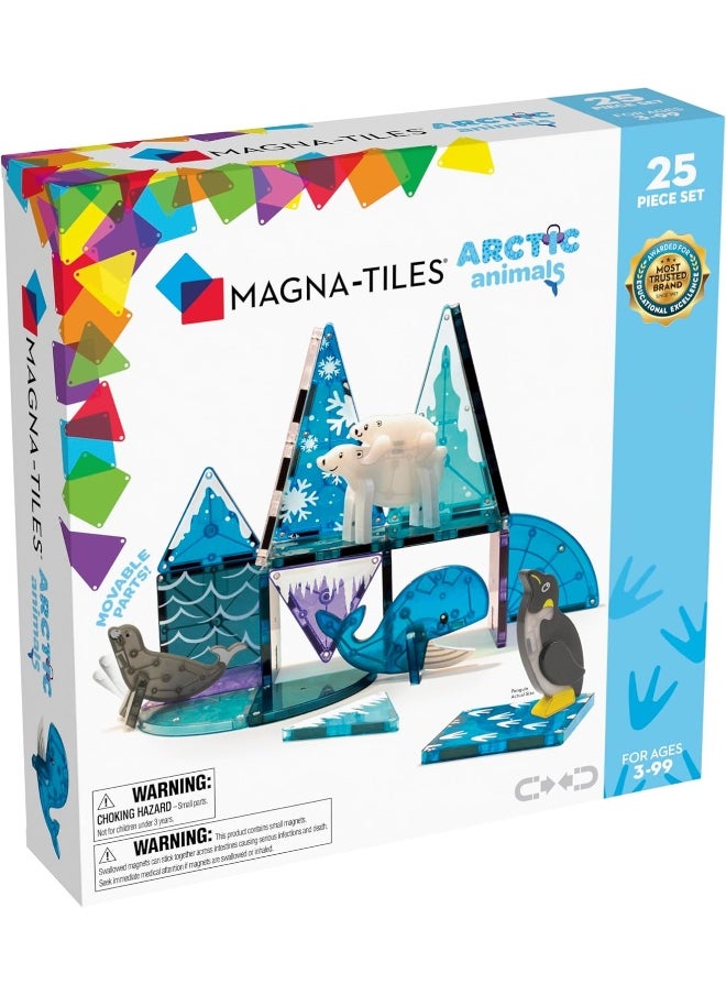 MAGNA-TILES Magna TilesÂ® Arctic Animals 25 Piece Set, Clear Colors  - Image 1