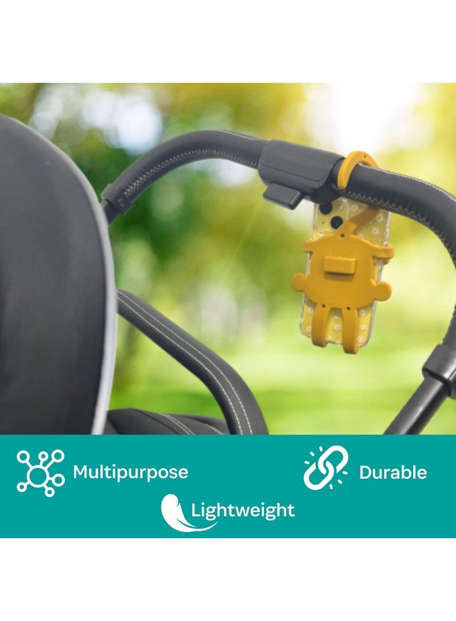 BuggyGear Grippy Smartphone Phone Holder by Buggygear - The Perfect Mount for Your Cellphone - This Accessory Straps to Your Stroller, Grocery Cart - Strap it or Hang it from the Tail - Entertain Your Baby too - Image 5