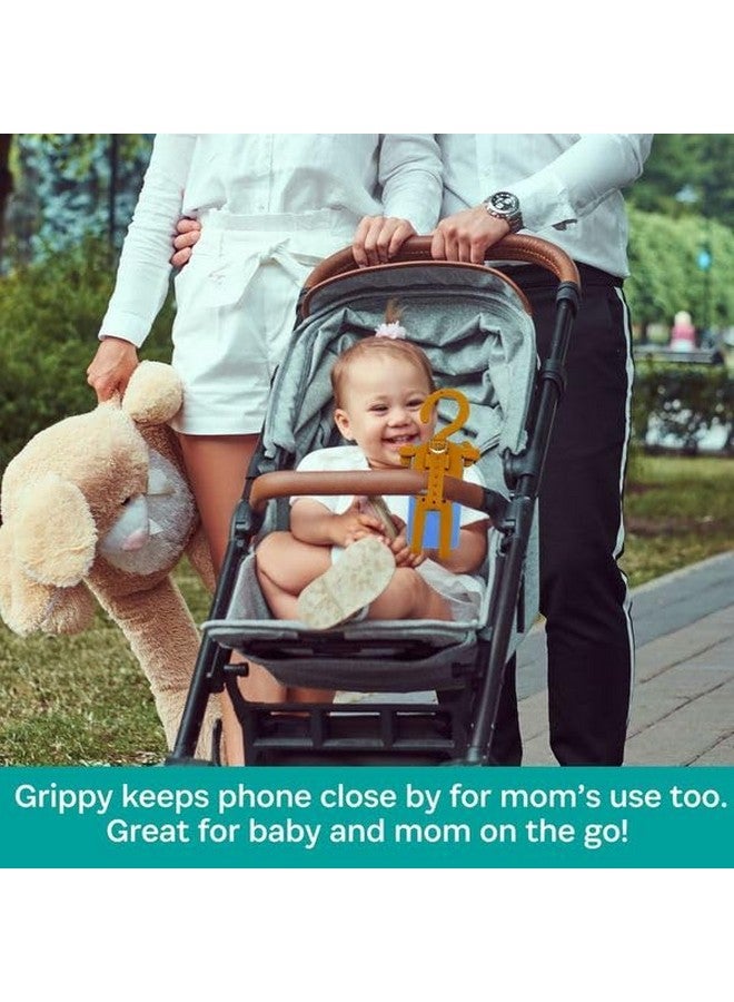 BuggyGear Grippy Smartphone Phone Holder by Buggygear - The Perfect Mount for Your Cellphone - This Accessory Straps to Your Stroller, Grocery Cart - Strap it or Hang it from the Tail - Entertain Your Baby too - Image 4
