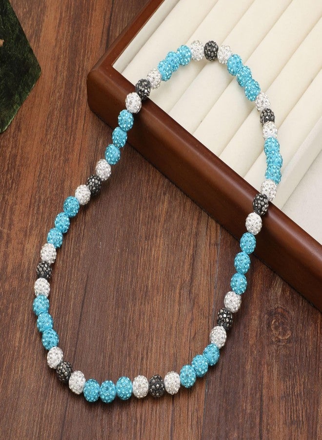 EXPHAIN Philadelphia Phils Baseball Necklace For Men Women Baseballer Inspired Beaded Necklace Unisex Rhinestone Discoball Necklaces Jewelry-gift for baseball team lovers, 20 inches, Rhinestone - Image 4