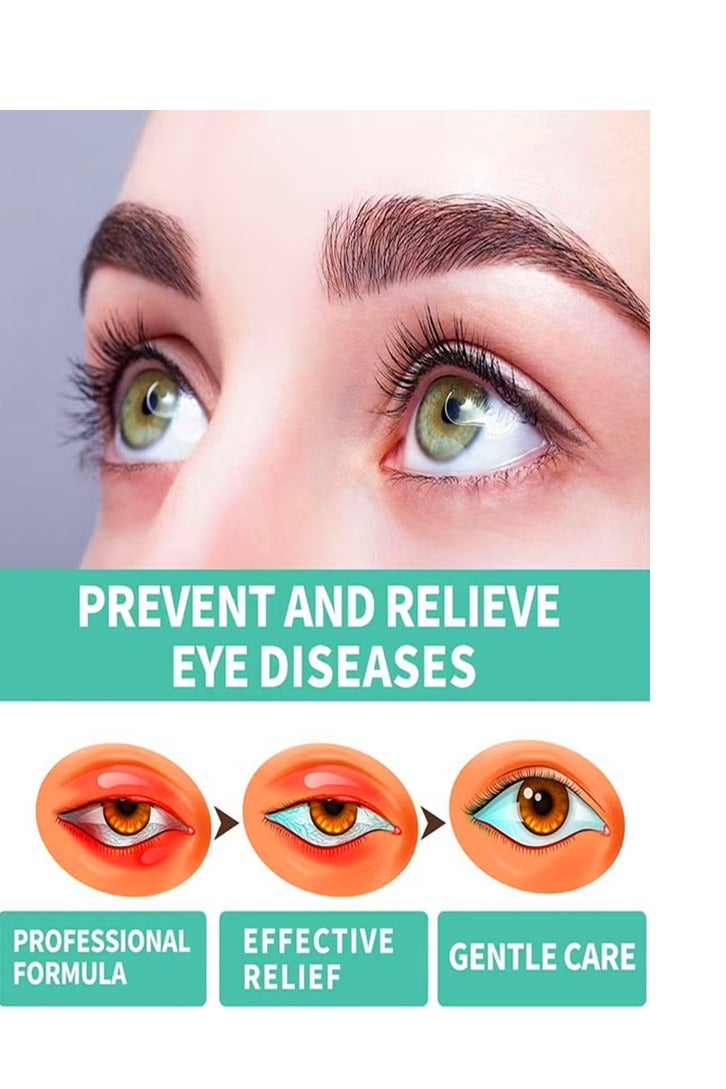 إيلهو تعزيز أسطوانة العين للنساء والرجال يخفف من التعب الجاف والمنتفخ يحسن راحة العين 8 مل عيون تدليك أسطوانة - Image 3