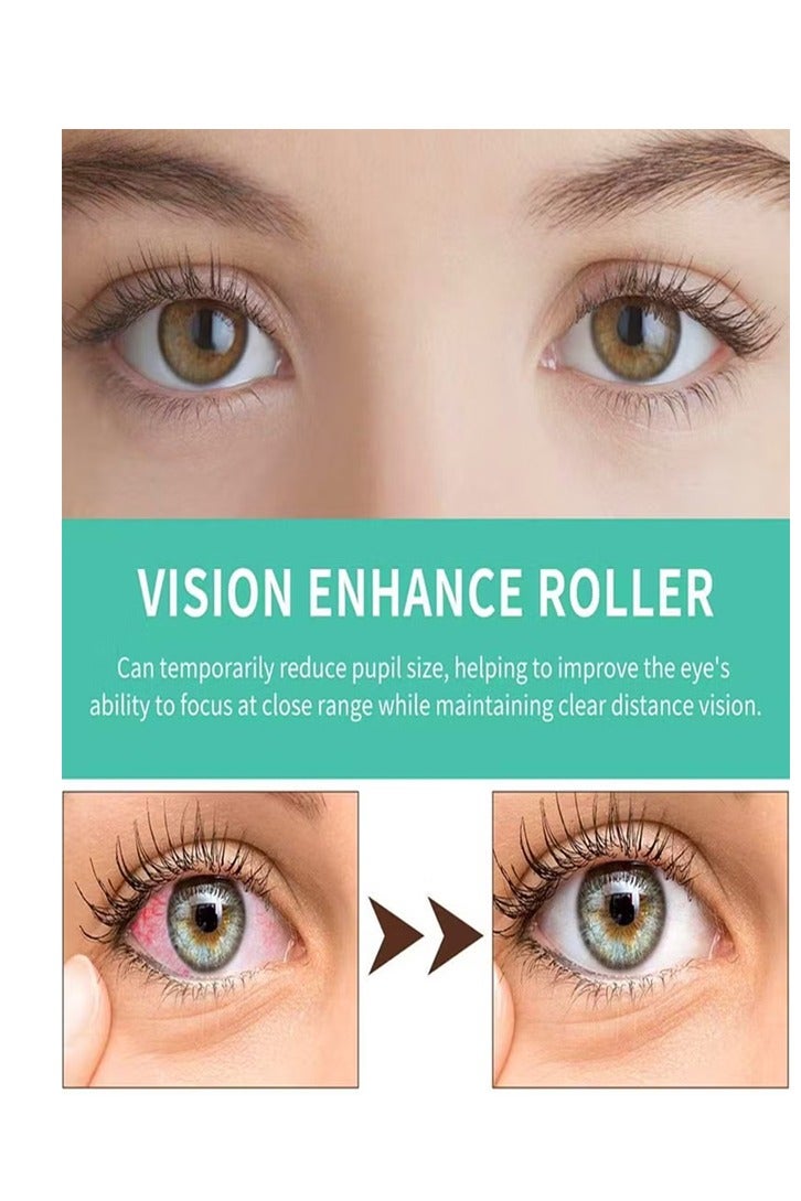 إيلهو تعزيز أسطوانة العين للنساء والرجال يخفف من التعب الجاف والمنتفخ يحسن راحة العين 8 مل عيون تدليك أسطوانة - Image 5