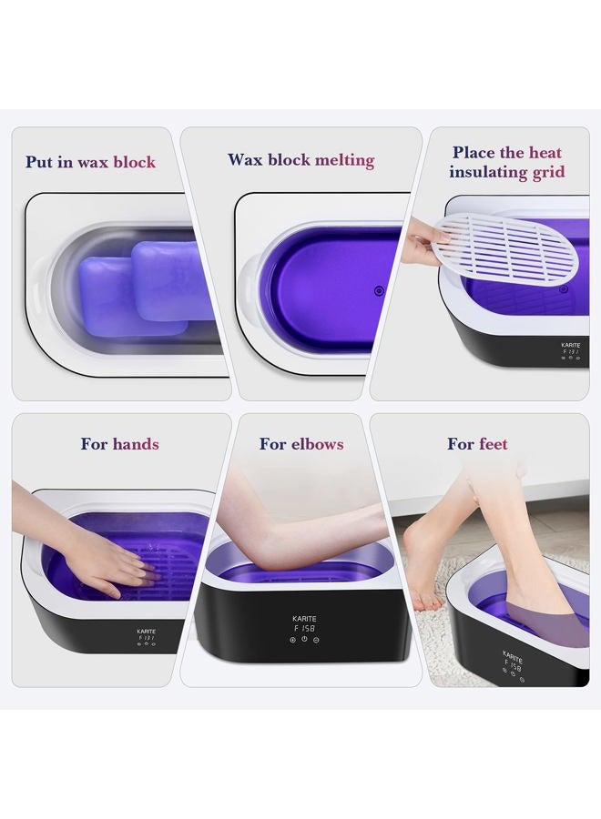 KARITE Lavender Scented Paraffin Wax Beads Blocks - 4 Pack for Bath, Hand, Feet Dry Skin Moisturizing, Hydration, and Nourishment - Image 3