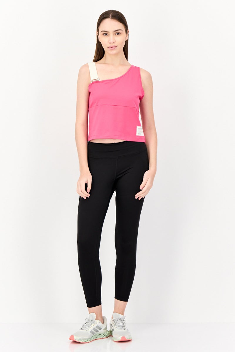 TRIBE OF 6 Women Sportswear Fit Sleeveless Training Tank Top, Pink  - Image 4