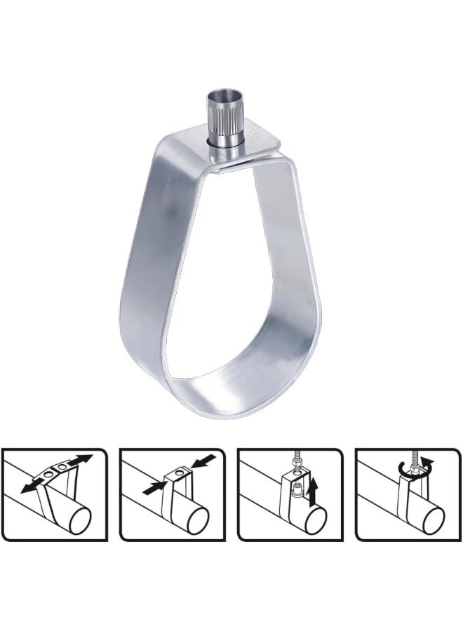 Poaker Swivel Loop Pipe Sprinkler Clamp Hanger Pre-Galvanized Steel For Indoor/Outdoor Use - Image 3