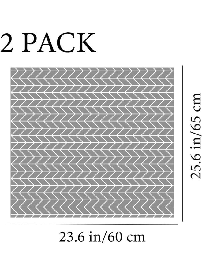 Relex 2PCS 23.6" x 25.6" Washer and Dryer Top Covers, Anti-Slip Dust-Proof Rubber Washing Machine Protector Mat for Laundry, Kitchen, and Home, Quick Drying and Durable - Image 2