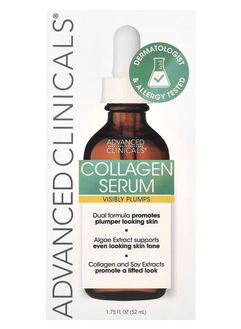 Advanced Clinicals, 5% Niacinamide Serum, Professional Strength, 1.75 fl oz (52 ml)&Collagen Instant Plumping Serum for Fine Lines and Wrinkles. 1.75 Fl Oz. - Image 5