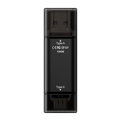 TEAMGROUP X1 MAX 128GB USB 3.2 1000MB/s Gen 2 Type A & Type C (3.1/3.0) OTG Dual Interface USB Flash Drive Data Storage Memory Stick Compatible with Smartphone/Tablet/Laptop/PC/MacBook TX1MAX3128GB01 - Image 2