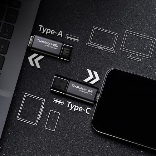 TEAMGROUP X1 MAX 128GB USB 3.2 1000MB/s Gen 2 Type A & Type C (3.1/3.0) OTG Dual Interface USB Flash Drive Data Storage Memory Stick Compatible with Smartphone/Tablet/Laptop/PC/MacBook TX1MAX3128GB01 - Image 5