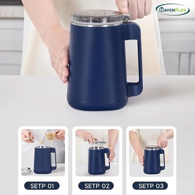 HavenPlus Electric Grinder Mini Electric Coffee Grinder Dry Spice Chopper 300W Stainless Steel Grinding For Herb Peanut Grains Beans Espresso Grinder - Image 5