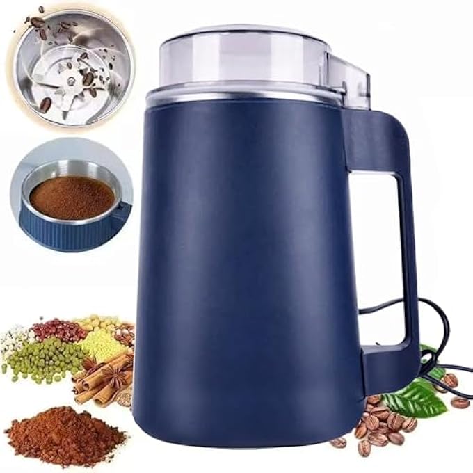 HavenPlus Electric Grinder Mini Electric Coffee Grinder Dry Spice Chopper 300W Stainless Steel Grinding For Herb Peanut Grains Beans Espresso Grinder - Image 2