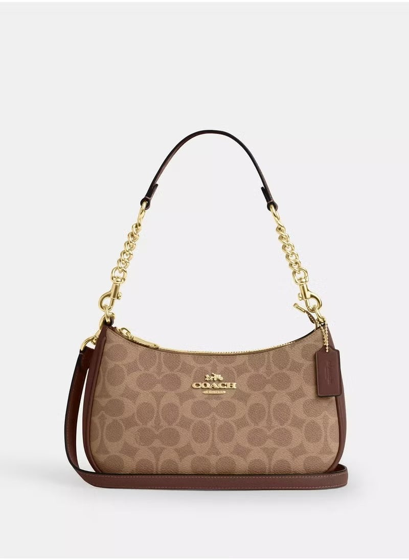 coachoutlet - Coach Teri Shoulder Bag In Signature Canvas - Image 1