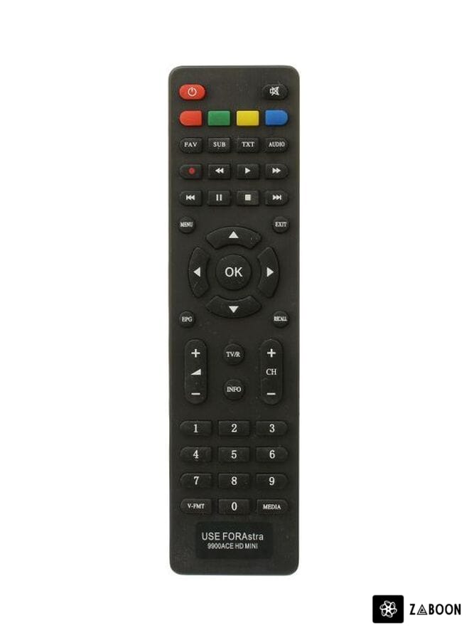 Zaboon Remote Control For Astra 9900 HD Mini Receiver Black