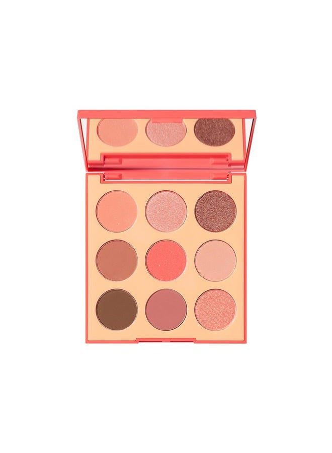 Morphe 9E Pretty In Peach Artistry Palette - Peach & Brown Makeup Palette with Matte and Shimmer Finishes - Highly Pigmented Eye Makeup with a Blendable & Buildable Formula (0.35 oz) - Image 1