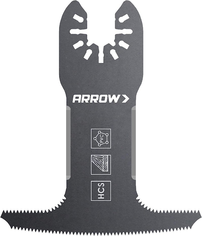 Arrow Fastener Arrow OSC109-1, 4-IN-1 Drywall Oscillating Tool Blade for Electrical Outlet Boxes, Recessed Lights, PVC, Universal, Fits Most Multitools - Image 1