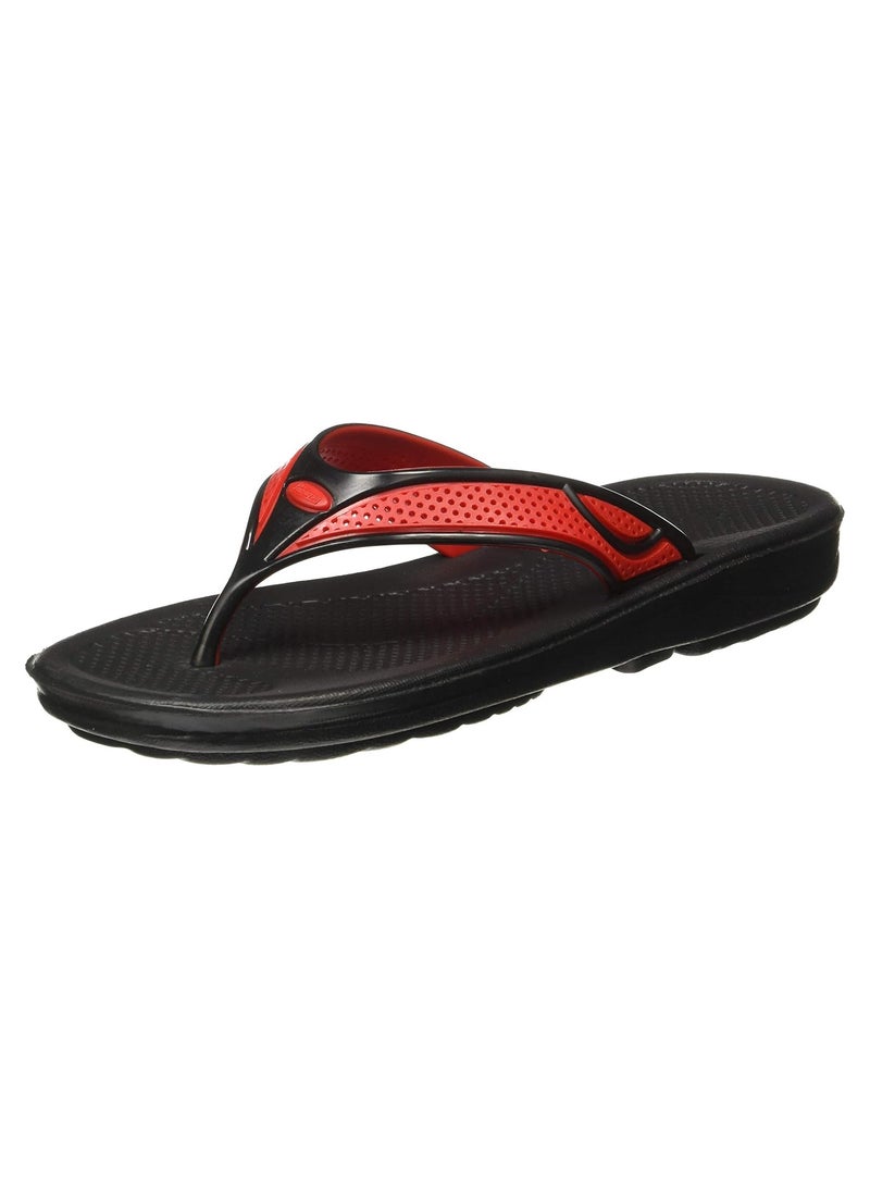 Paragon Women's Flip Flops Women's Slippers footwear 1215 Black-Red Made in India - Image 1