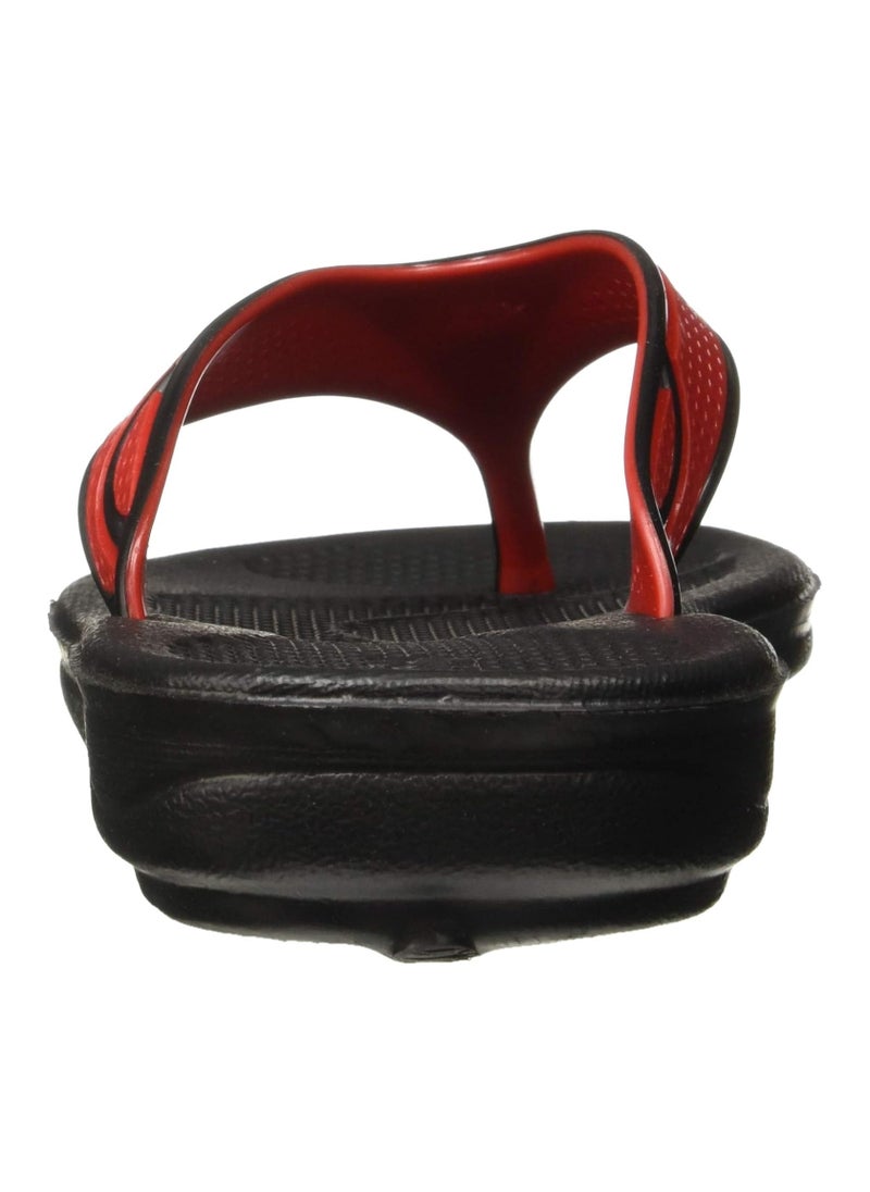Paragon - Women's Flip Flops Women's Slippers footwear 1215 Black-Red Made in India - Image 1