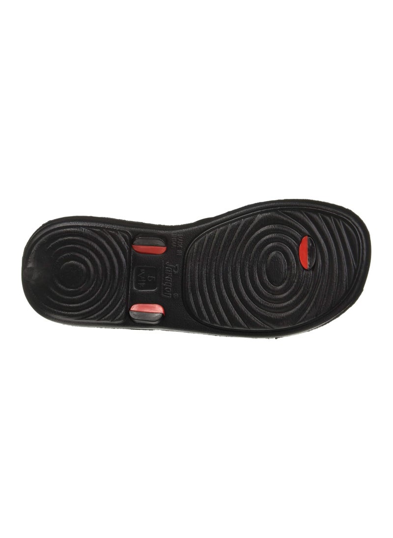 Paragon - Women's Flip Flops Women's Slippers footwear 1215 Black-Red Made in India - Image 1