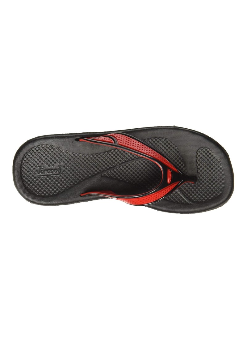 Paragon - Women's Flip Flops Women's Slippers footwear 1215 Black-Red Made in India - Image 1