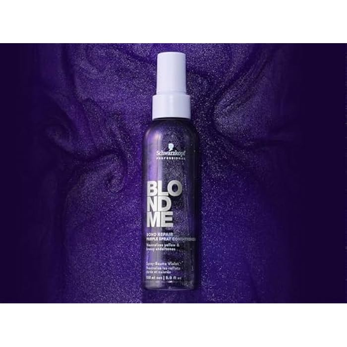 BlondMe Bond Repair Purple Spray Conditioner for Blonde Hair 5 Fl Oz (2 Pack) - Image 2
