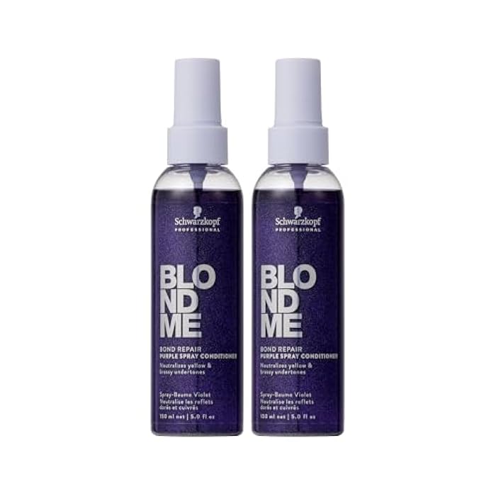 BlondMe Bond Repair Purple Spray Conditioner for Blonde Hair 5 Fl Oz (2 Pack) - Image 1