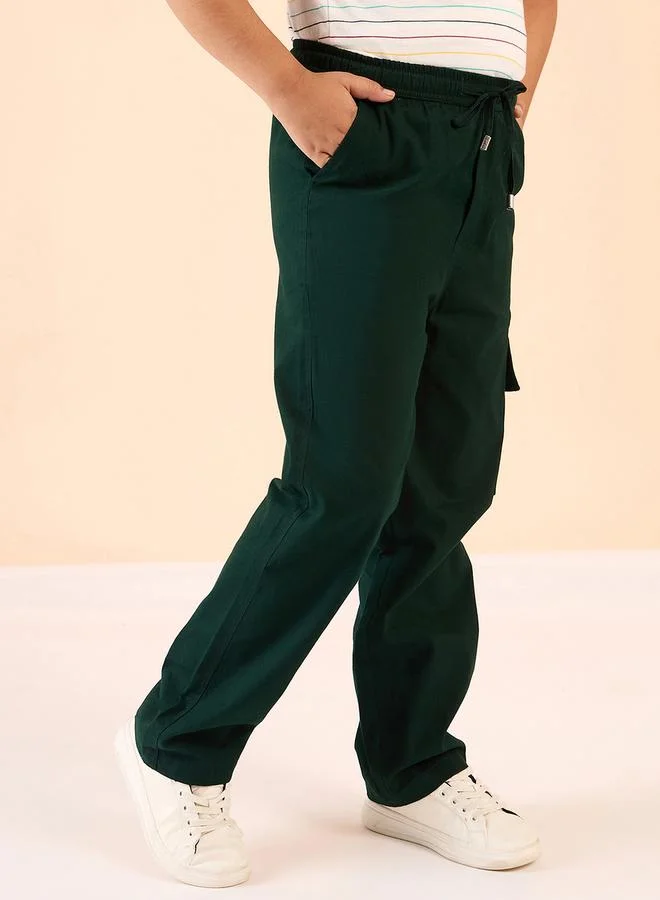 Stylo Bug Stylo Bug Solid Drawstring Waist Cargo Pants