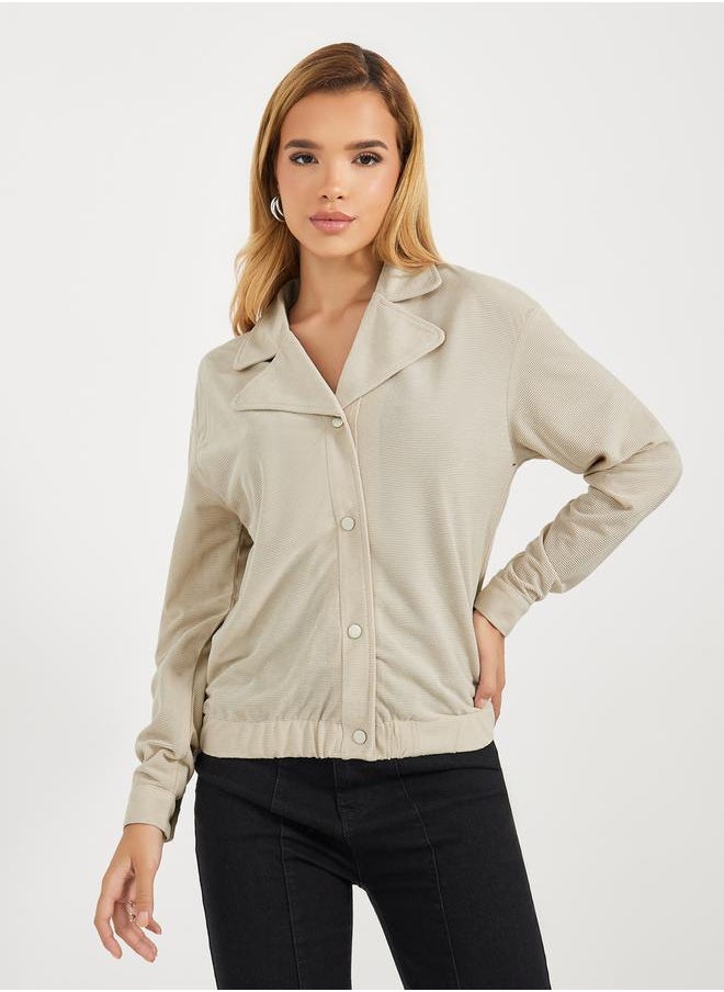 Styli - Regular Fit Regular Length Corduroy Bomber Jacket - Image 1
