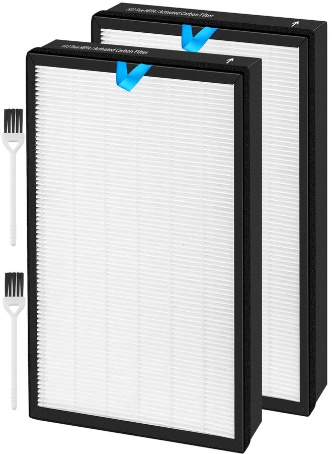 Fetechmate Vital 100s HEPA Replacement Filter Compatible with LEVOIT Vital 100S Air Pur-ifier 3-in-1 True HEPA High-Efficiency Activated Carbon Replace Part #Vital 100S-RF 2 Pack - Image 1