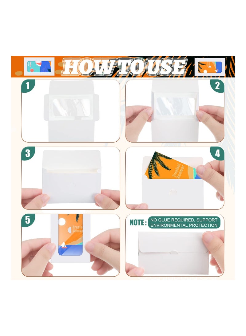 Generic 60 Pack Blank Gift Card Envelopes 39x24 Inch Sleeves Perfect for Greeting Cards Mailing White Color  - Image 4