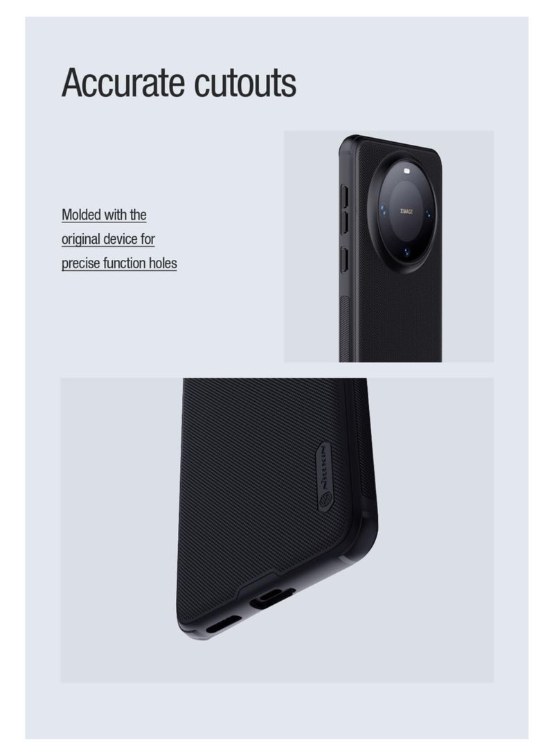 Nillkin Super Frosted Shield Pro Magnetic Series Cover Case Designed For Huawei Mate 60 Pro/60 Pro Plus - Black - Image 2