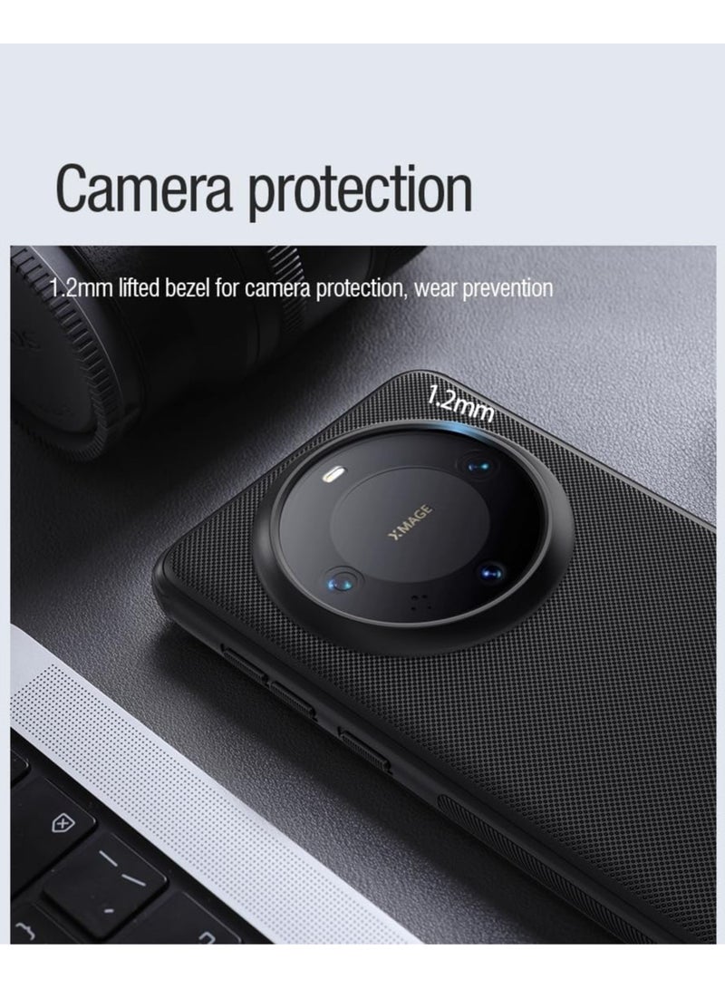 Nillkin Super Frosted Shield Pro Magnetic Series Cover Case Designed For Huawei Mate 60 Pro/60 Pro Plus - Black - Image 4